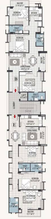 divine space Divine Space Cluster Plan from 1st to 3rd Floor