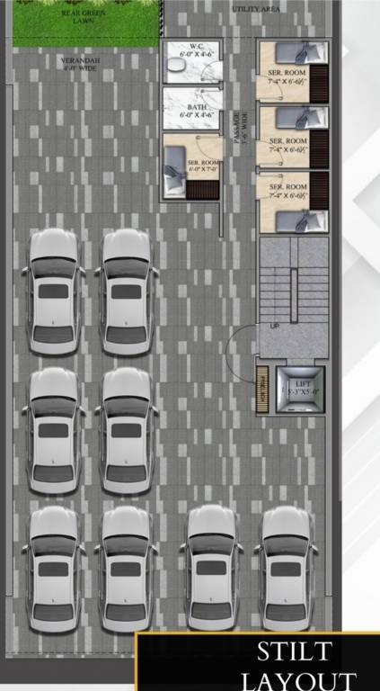  dlf luxury floors Cluster Plan