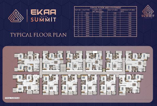  ekaa-by-summit EKAA By Summit Cluster Plan from 1st to 4th Floor