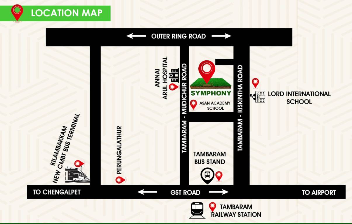  symphony Location Plan