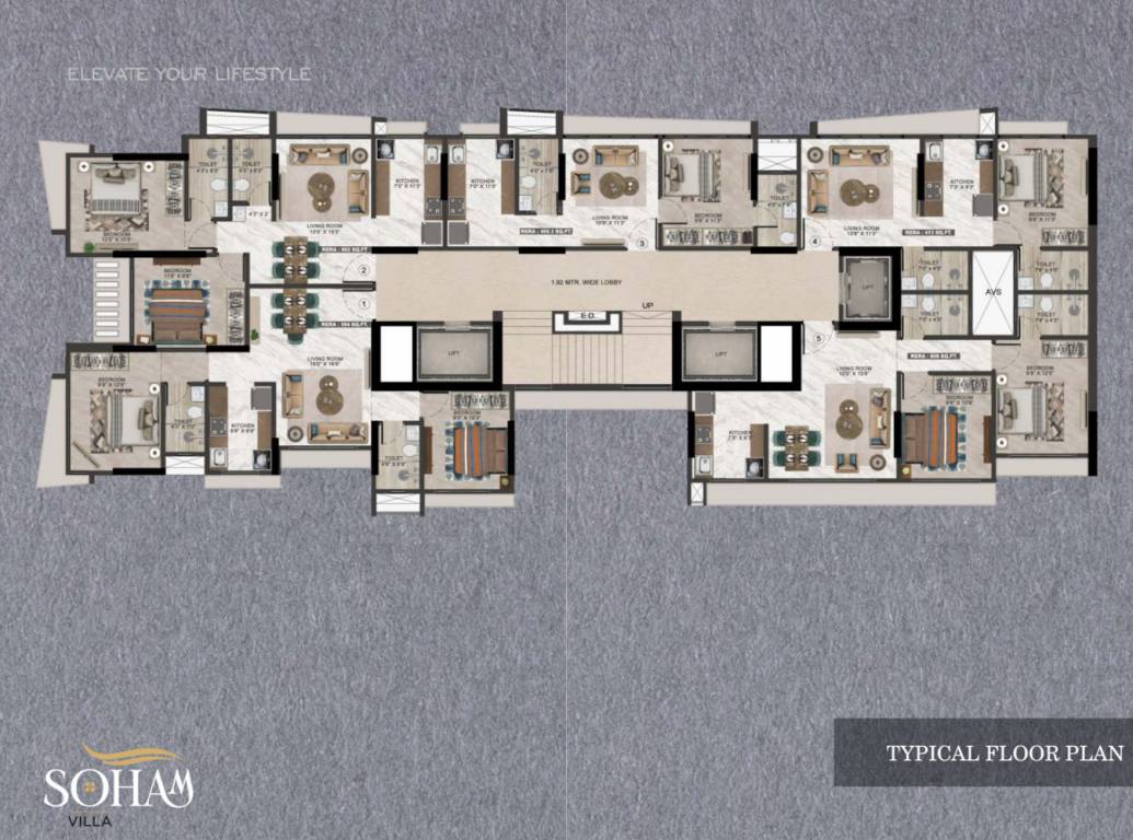  soham villa Cluster Plan