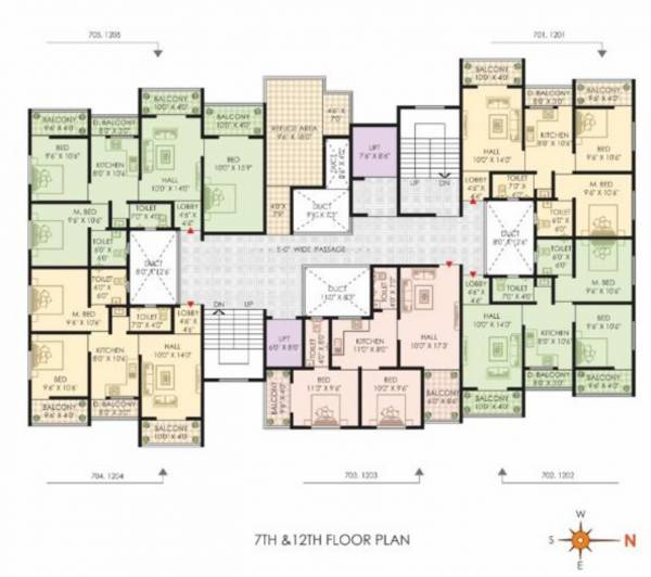  advik-greenscape-wing-b Advik Greenscape Wing B Tower A Cluster Plan