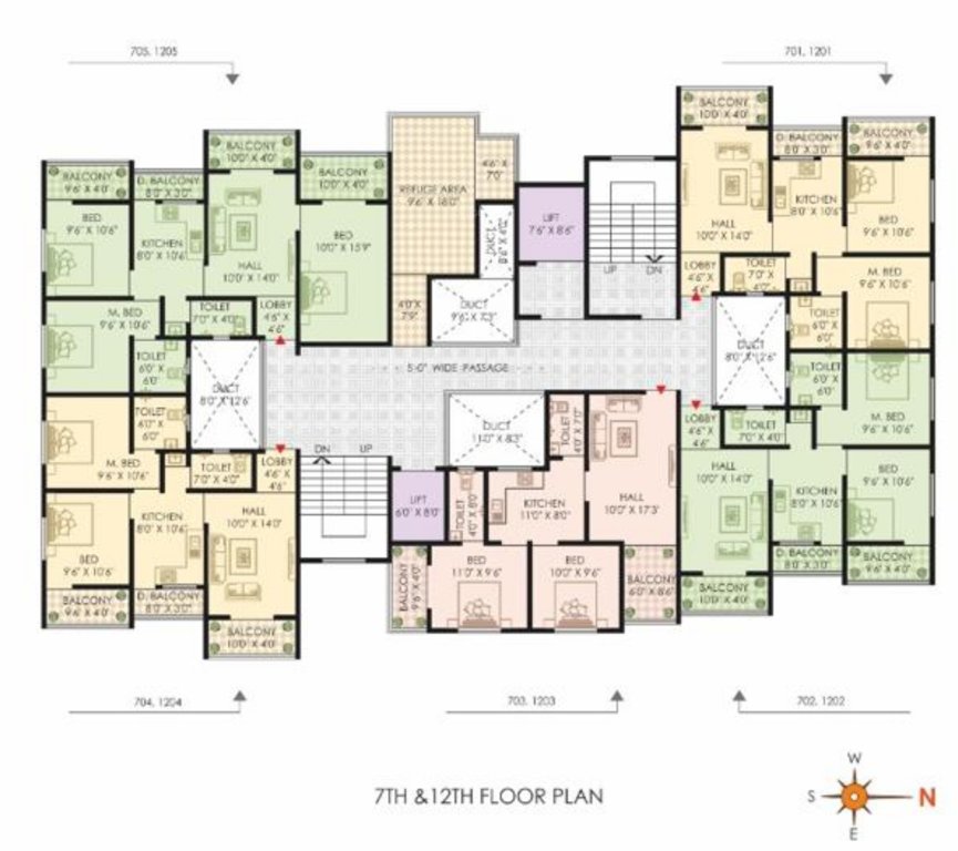  advik greenscape wing b Advik Greenscape Wing B Tower A Cluster Plan