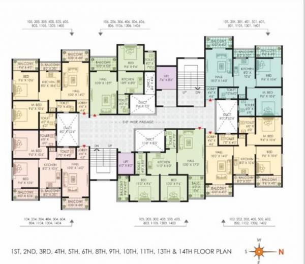  advik-greenscape-wing-b Advik Greenscape Wing B Tower A Cluster Plan
