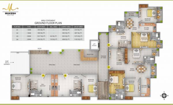 Mukesh Heritage Tower A Cluster Plan mukesh-heritage Mukesh Heritage Tower A Cluster Plan