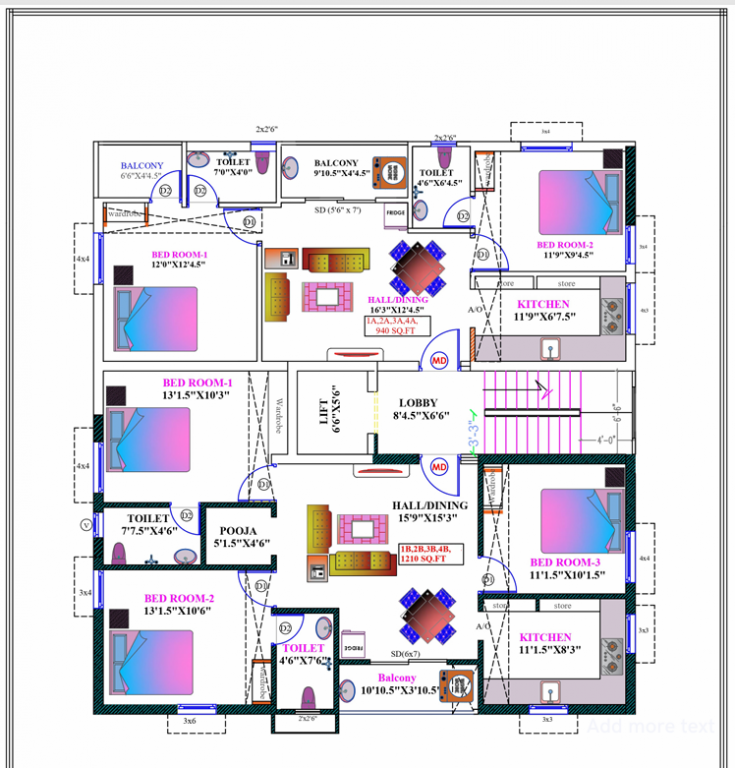 sai brindavan flats Sai Brindavan Flats Cluster Plan