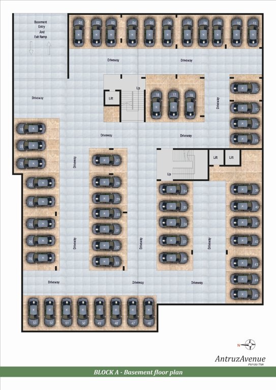  antruz avenue Block A Cluster Plan for Basement Floor
