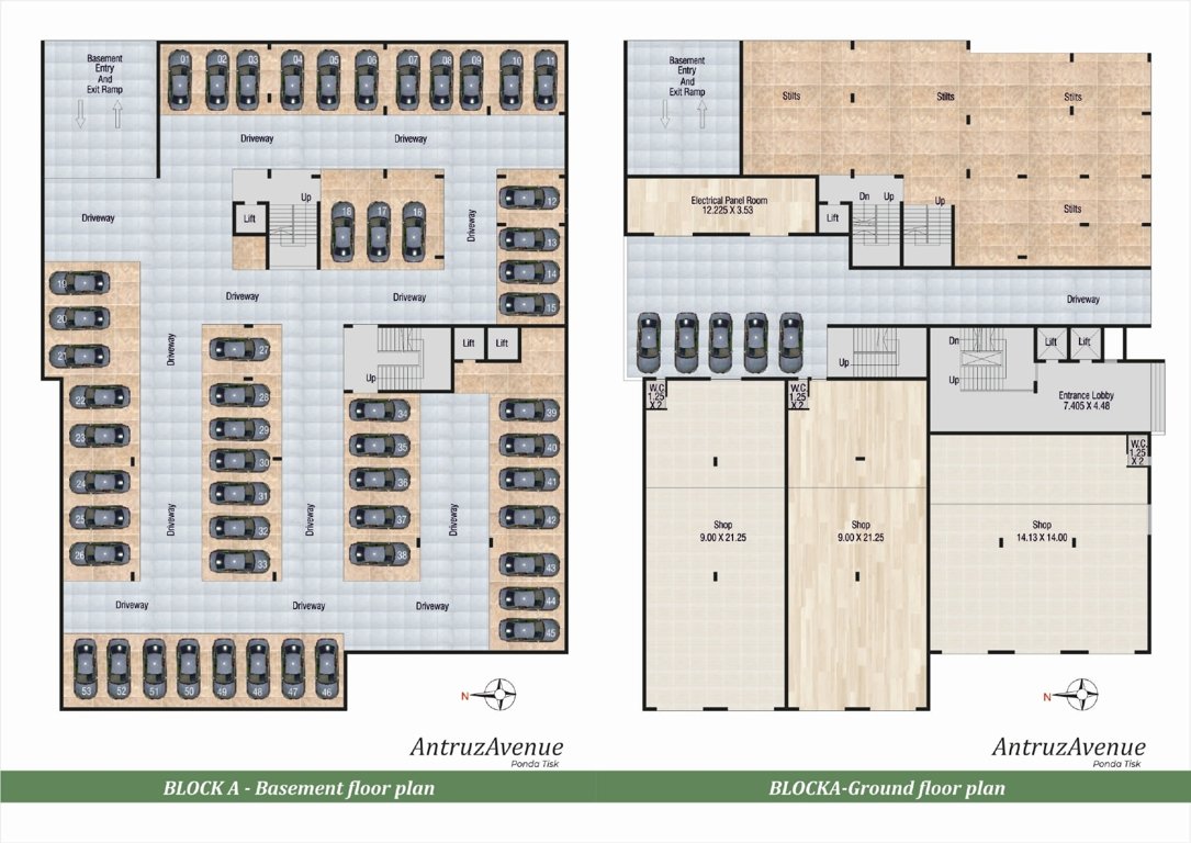  antruz avenue Block A Cluster Plan for Basement & Ground Floor