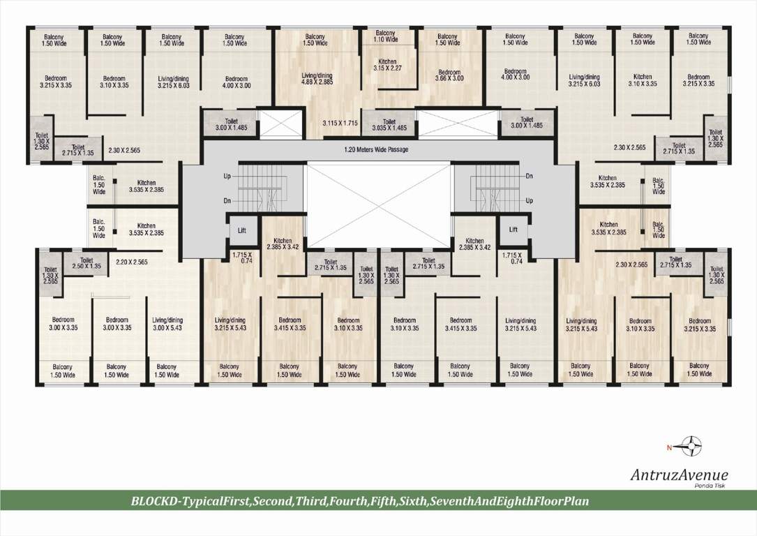  antruz avenue Block D Cluster Plan from 1st to 8th Floor