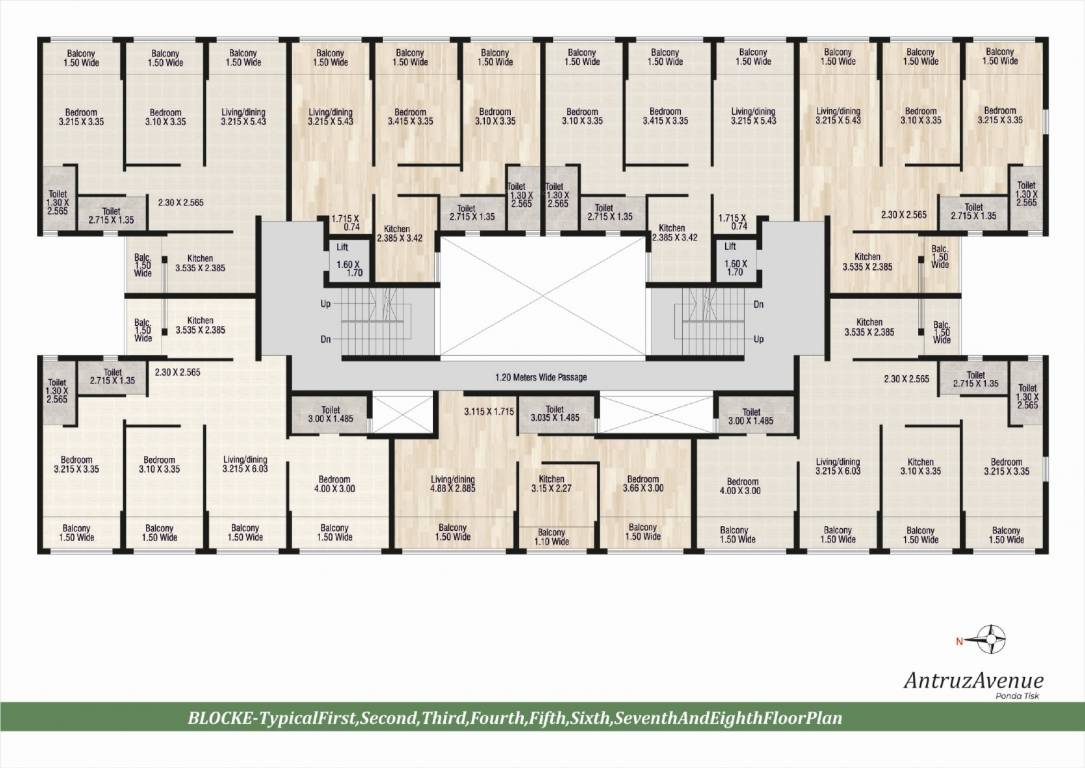  antruz avenue Block E Cluster Plan from 1st to 8th Floor