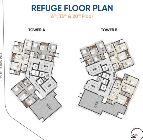  pearl-providence Sale Building No 2 Wing A Cluster Plan