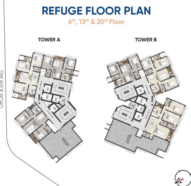 pearl providence Sale Building No 2 Wing A Cluster Plan