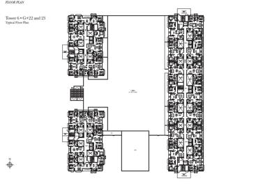  urban-lakes-phase-ii Block 6 Cluster Plan for 1st Floor