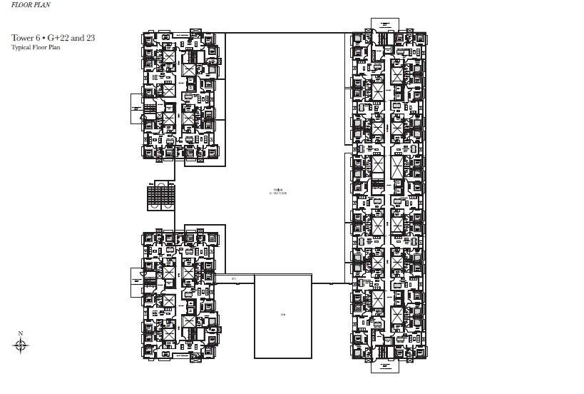  urban lakes phase ii Block 6 Cluster Plan for 1st Floor