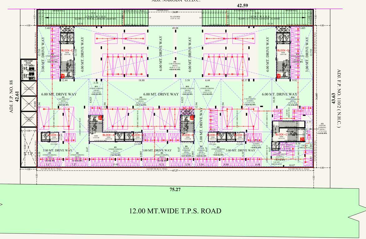  city City Block A Cluster Plan