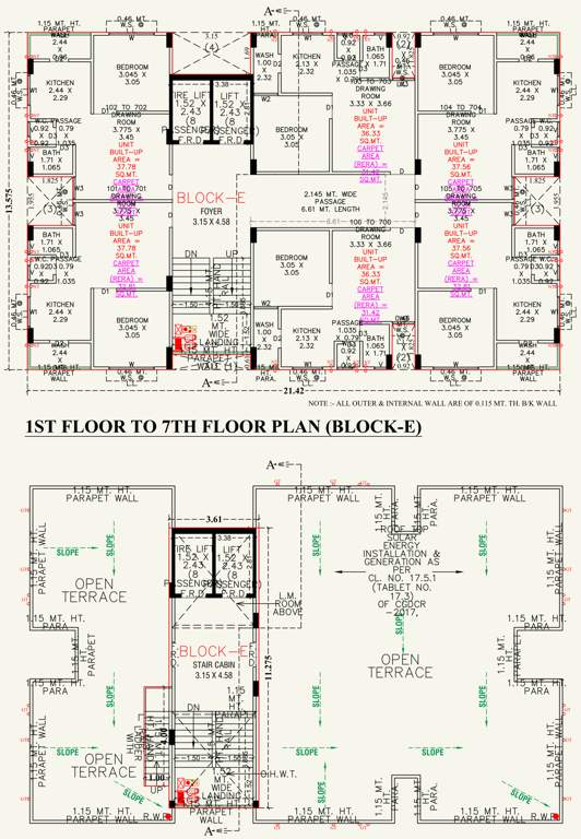  city City Block E Cluster Plan