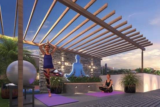  satyam kashish phase ii Yoga/ Meditation Area
