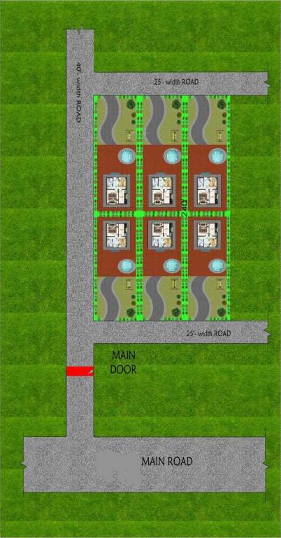 the rakhi farm house Layout Plan