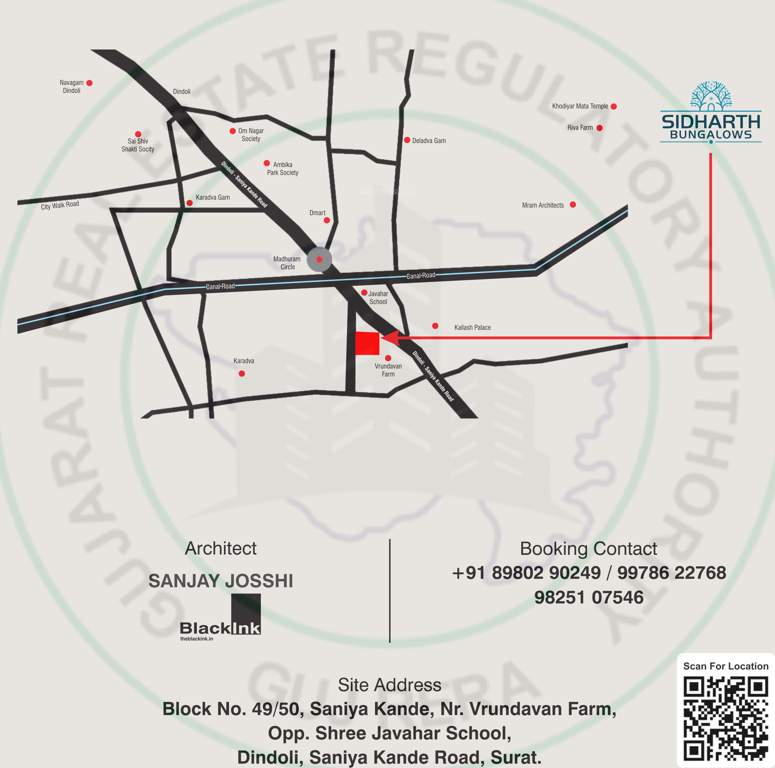  sidharth bungalows Location Plan