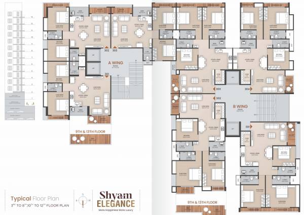 Tower A, Tower B Cluster Plan shyam-elegance Tower A, Tower B Cluster Plan