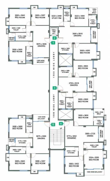  rajos Block B Cluster Plan From 1st To 4th Floor