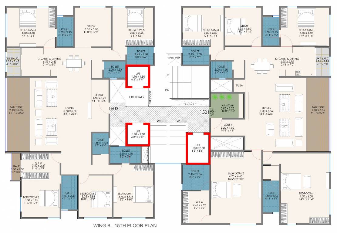  kusum chsl Wing B Cluster Plan