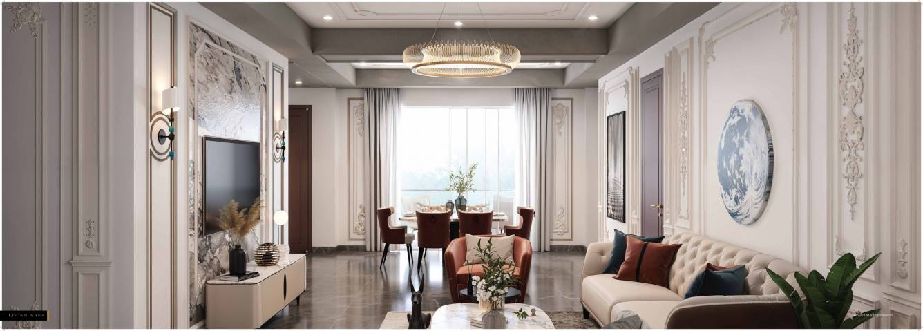  the burj Living Area