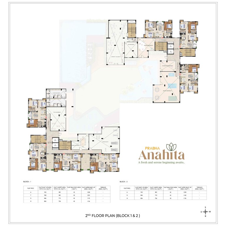  anahita A & B Cluster Plan for 2nd Floor