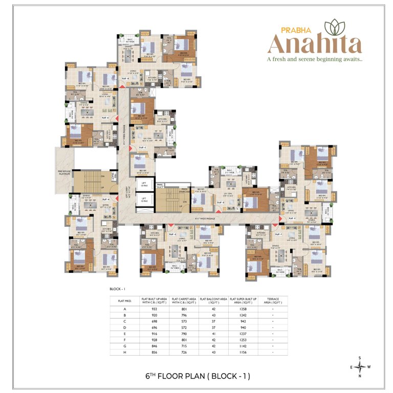  anahita A Cluster Plan for 6th Floor