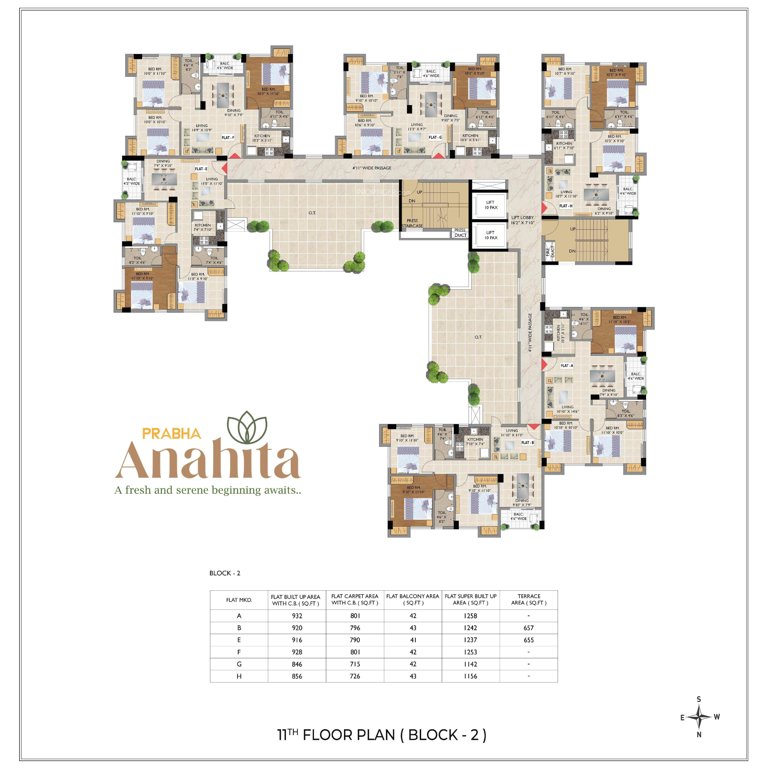  anahita B Cluster Plan for 11th Floor
