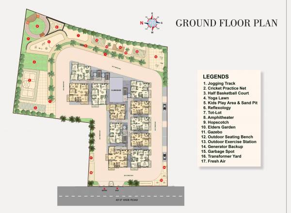  elysian Elysian Cluster Plan for ground Floor