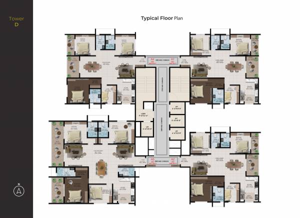  ventara-residences Tower C Cluster Plan for Typical Floor