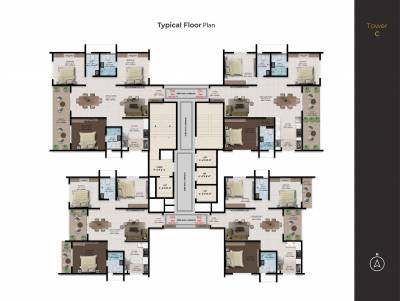 Tower D Cluster Plan for Typical Floor ventara-residences Tower D Cluster Plan for Typical Floor