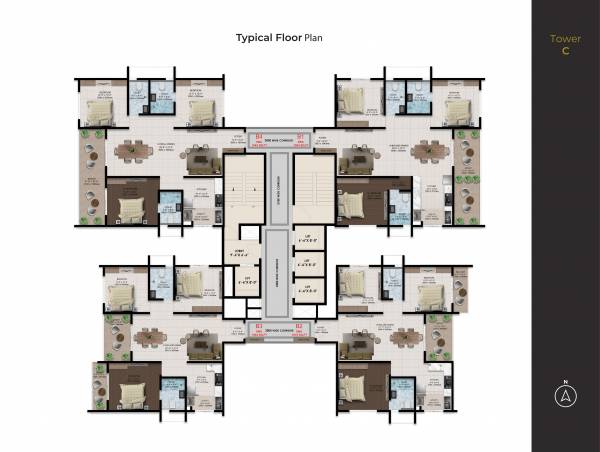  ventara-residences Tower D Cluster Plan for Typical Floor