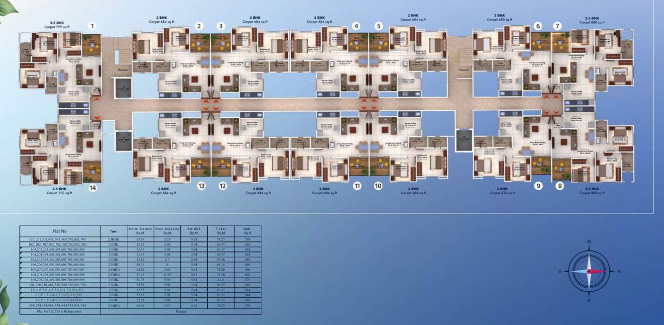  aksha ambar ii A Building Cluster Plan
