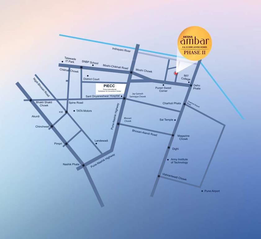  aksha ambar ii Location Plan