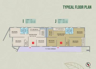  ecotopia Ecotopia Cluster Plan from 1st to 4th Floor