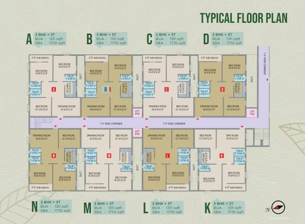 Ecotopia Cluster Plan from 1st to 4th Floor ecotopia Ecotopia Cluster Plan from 1st to 4th Floor