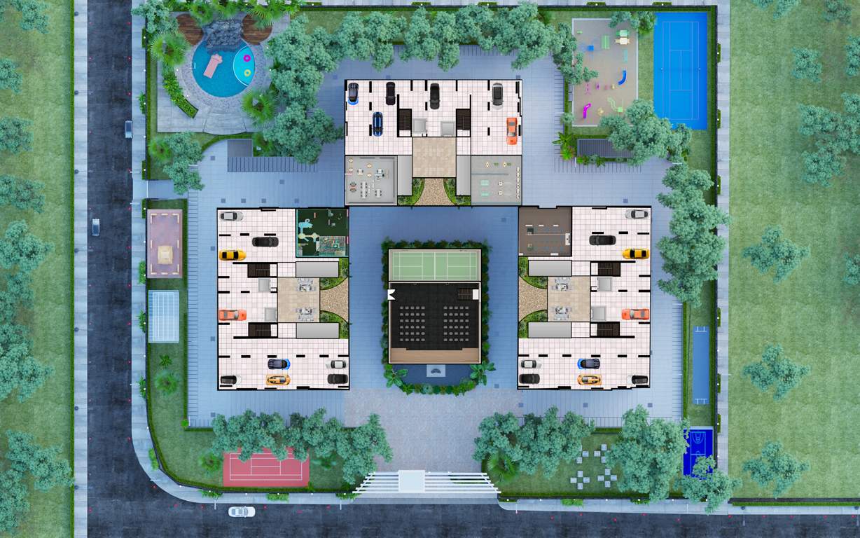  polaris Shree Cluster Plan for Ground Floor