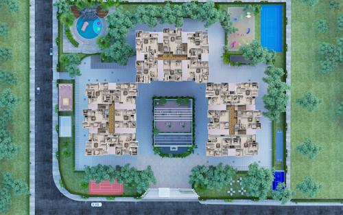  polaris Shree Cluster Plan for Typical Floor