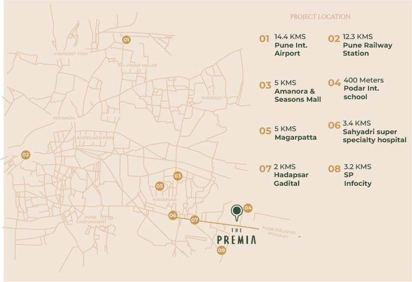  the premia Location Plan