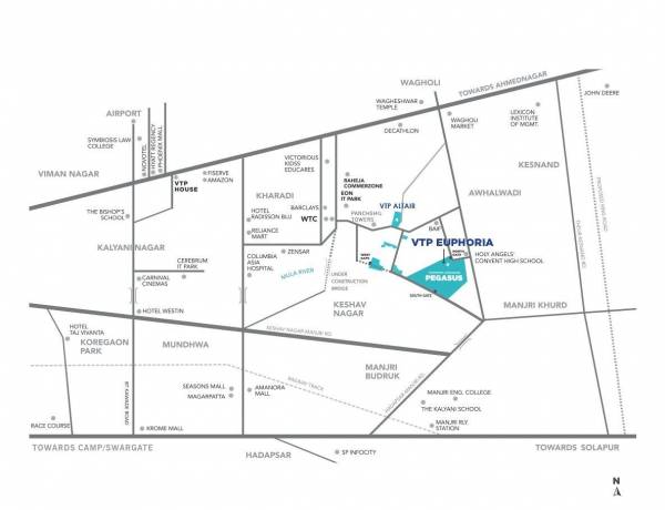 locationPlan of VTP Euphoria Phase 5
