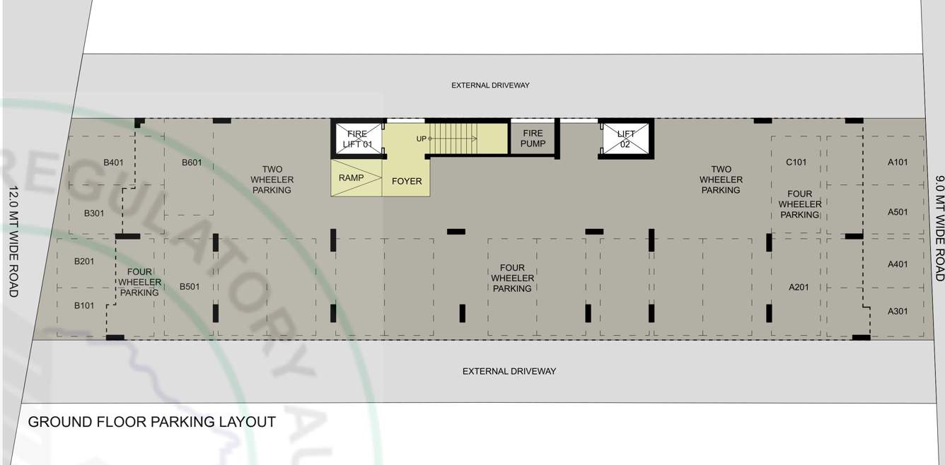  sonarika apartment Sonarika Apartment Cluster Plan for ground Floor