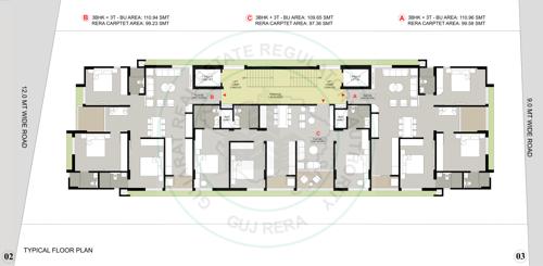  sonarika-apartment Sonarika Apartment Cluster Plan from 1st to 7th Floor