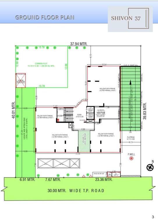  shivon 37 Shivon 37 Cluster Plan for ground Floor