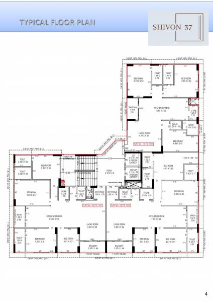  shivon-37 Shivon 37 Cluster Plan for Typical Floor