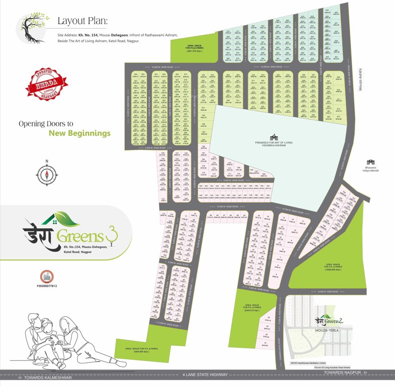  dera greens 3 Layout Plan