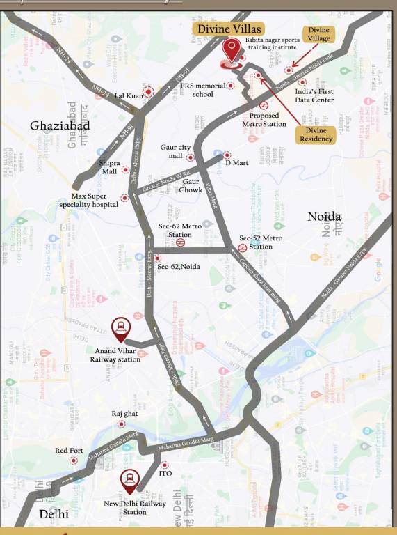  divine villas Location Plan