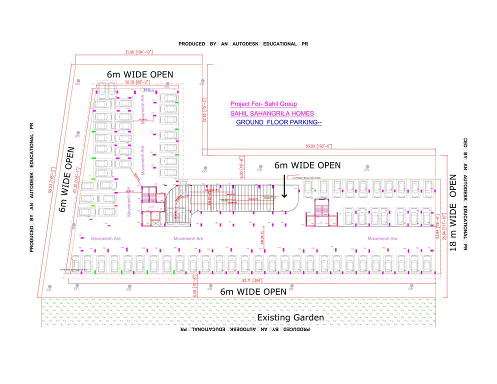 sahil shangrila homes Sahil Shangrila Homes Cluster Plan for ground Floor