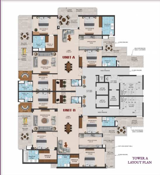  the-tiara Tower - 01 Cluster Plan